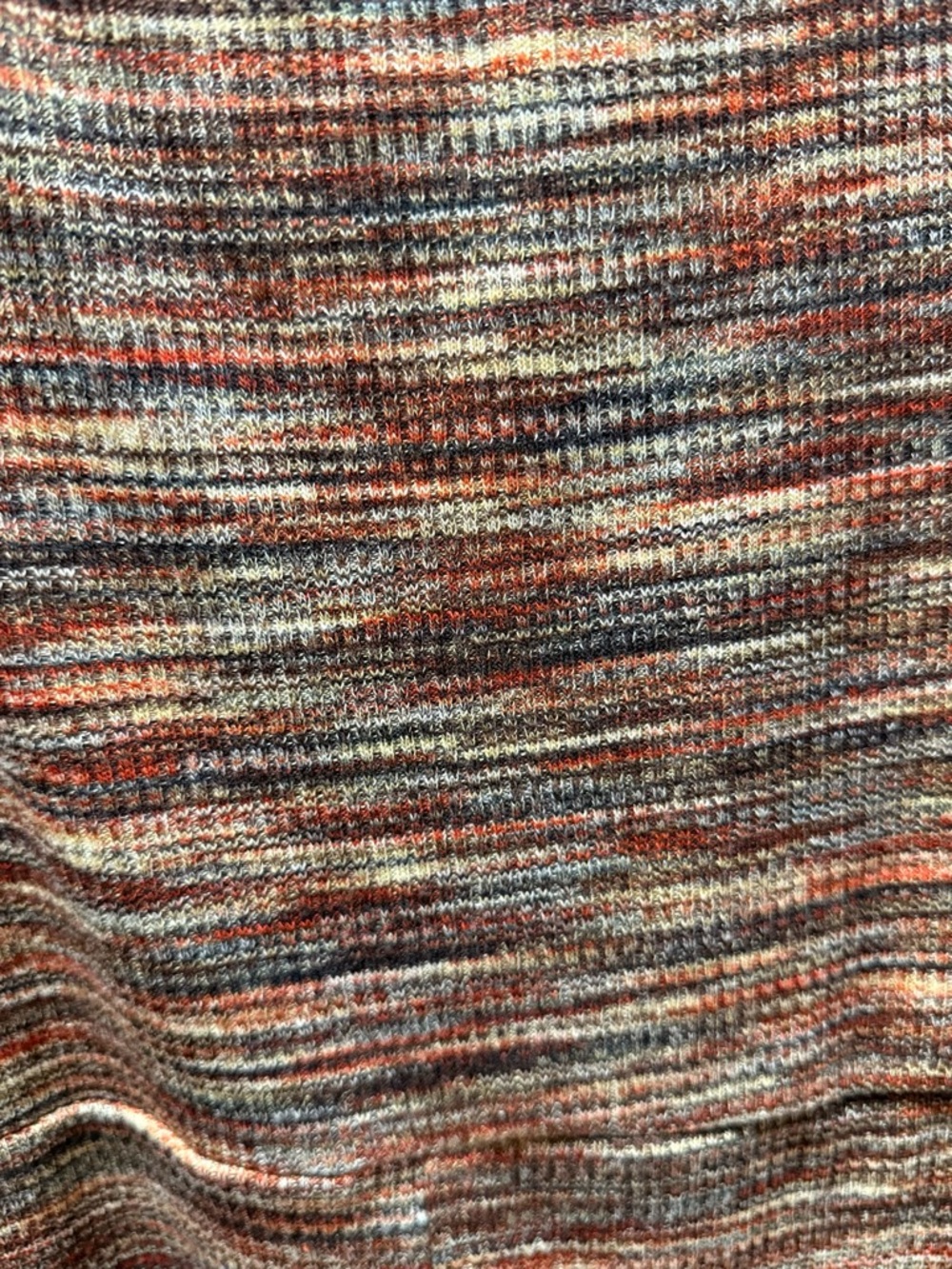 wild fable Multicolor Rust-Brown Striped Knit Romper - Picture 2 of 4